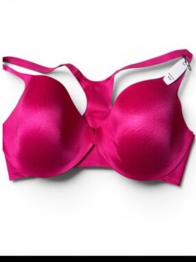 Victoria's Secret Hot Pink Racerback Demi Molded Bra 36DD (E)